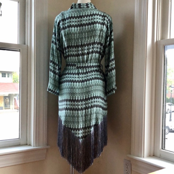 Fringe Hem Kimono, Handmade in Indonesia - Picture 9 of 9